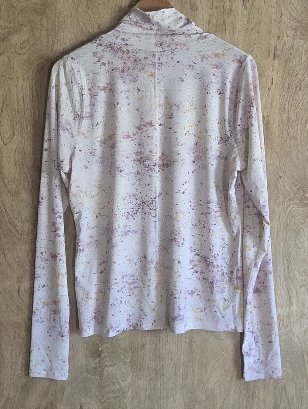 CALIA by Carrie Underwood Mock Neck Long Sleeve Pigment Spattler Light - Picture 2 of 4